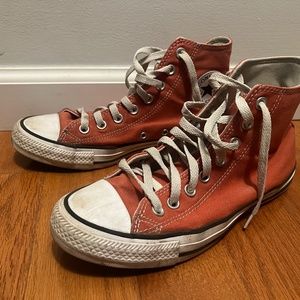 Converse Orange high tops